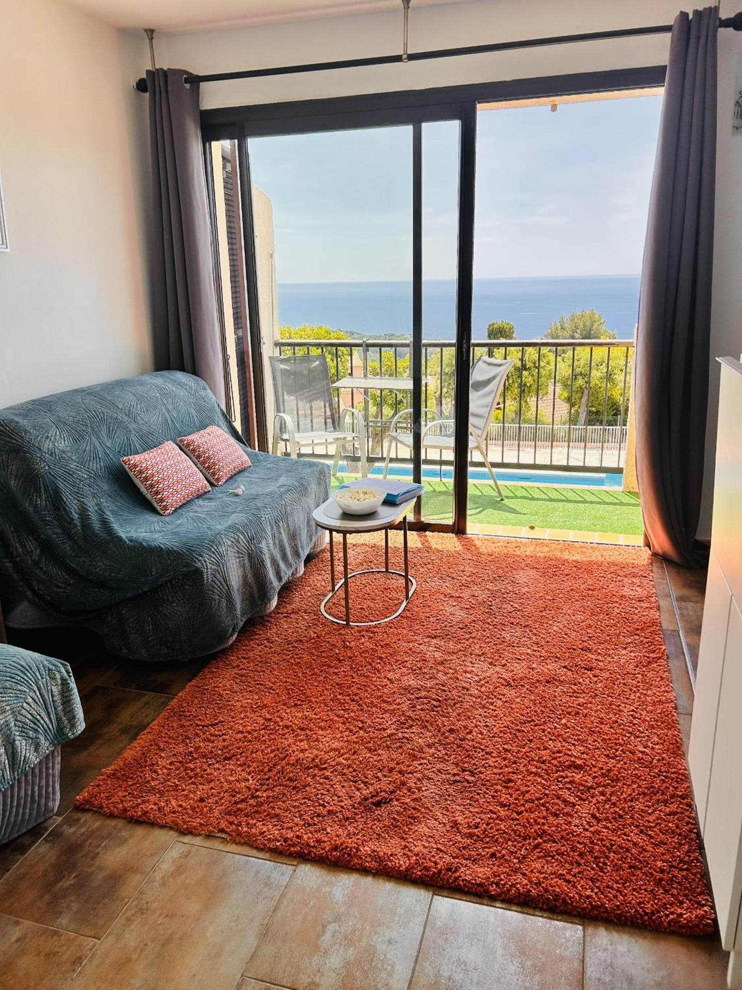 Studio Pool House Vue Mer Panoramique Amazing Sea View Wifi Linge Linen Inclut Aircondition La Croix-Valmer Exterior photo